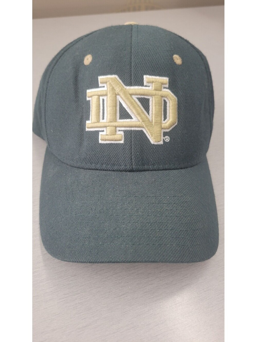 Zephyr Notre Dame Fighting Irish Baseball Cap Size 7 1/8 Dark Green with